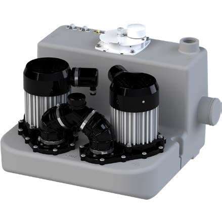 Sanicom 2 twin-motor grey water lifting station for busy commercial premises